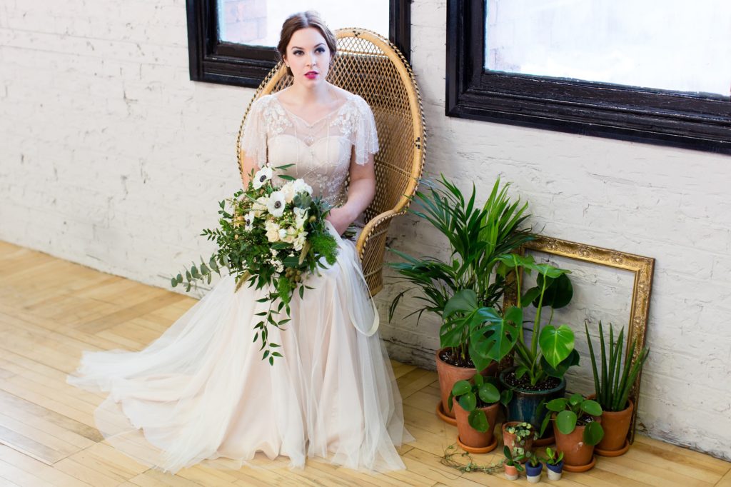 Boho Bride at River Mills Ballroom styled by LND Events